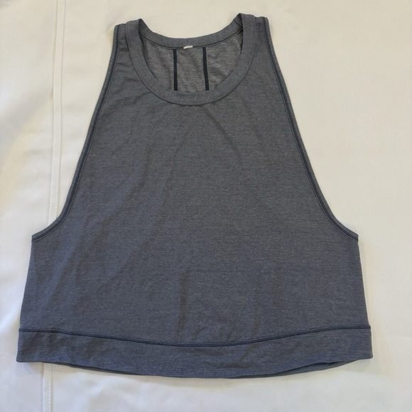 Lululemon Pace Perfect Tank Heathered Sterling Size 4 ? - Picture 4 of 8